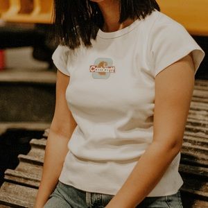 White Vintage Carhartt Tee